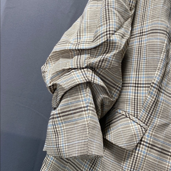 Skies Are Blue Sail Lightweight Double Breasted Blazer Tan - Size 3X - Picture 4 of 9